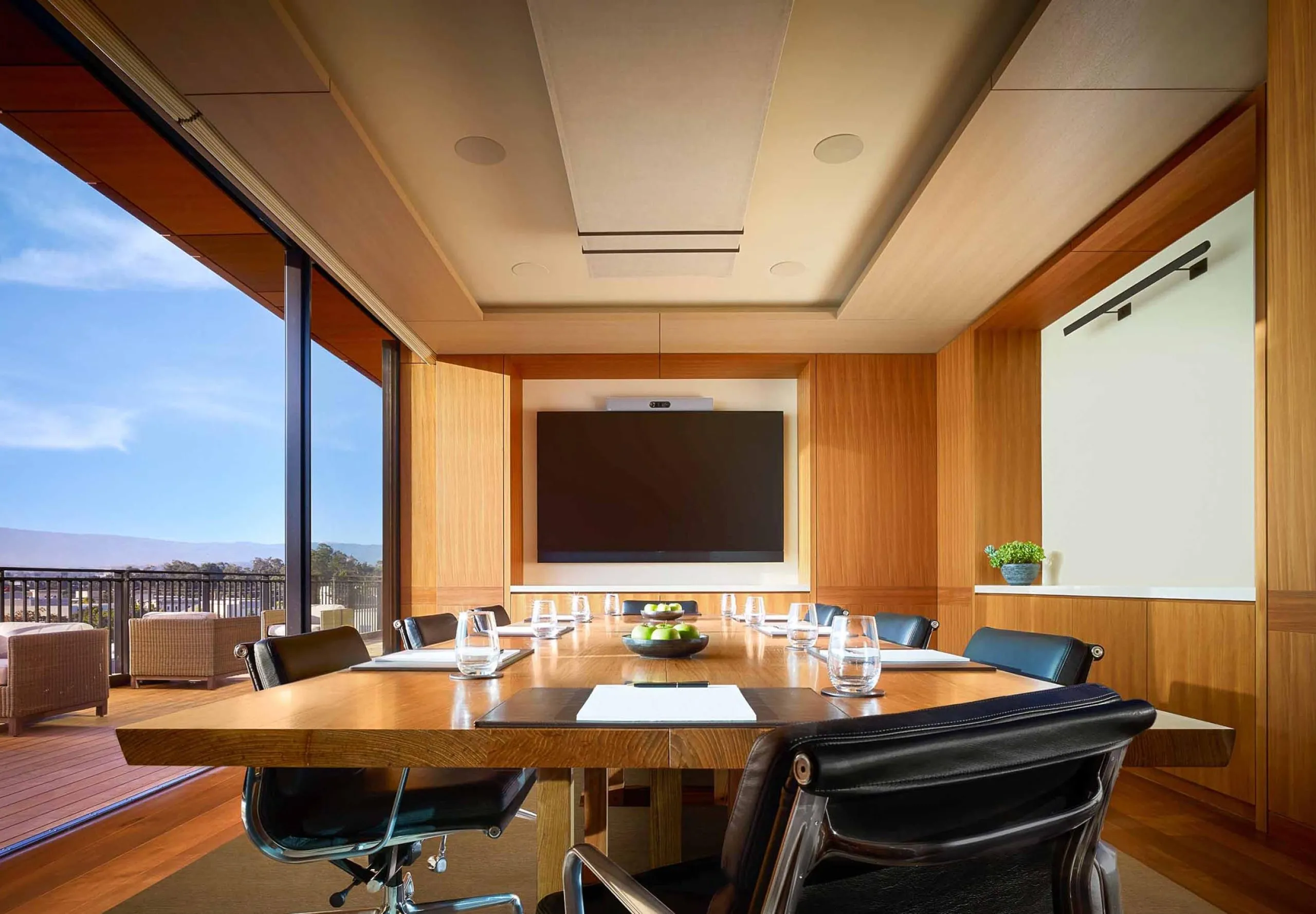 Interior view of a conference at Nobu Hotel Palo Alto