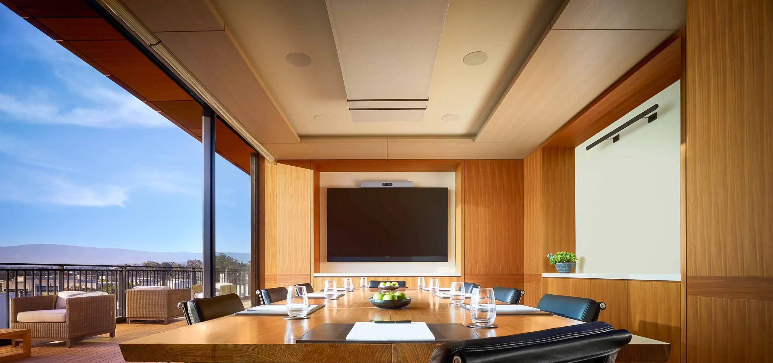 Interior view of a conference at Nobu Hotel Palo Alto