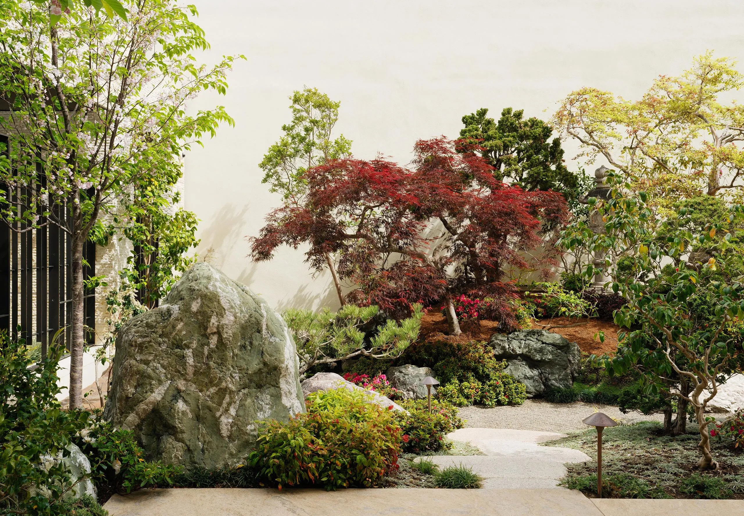 Exterior view of Nobu Palo Alto Garden Restaurant gardens