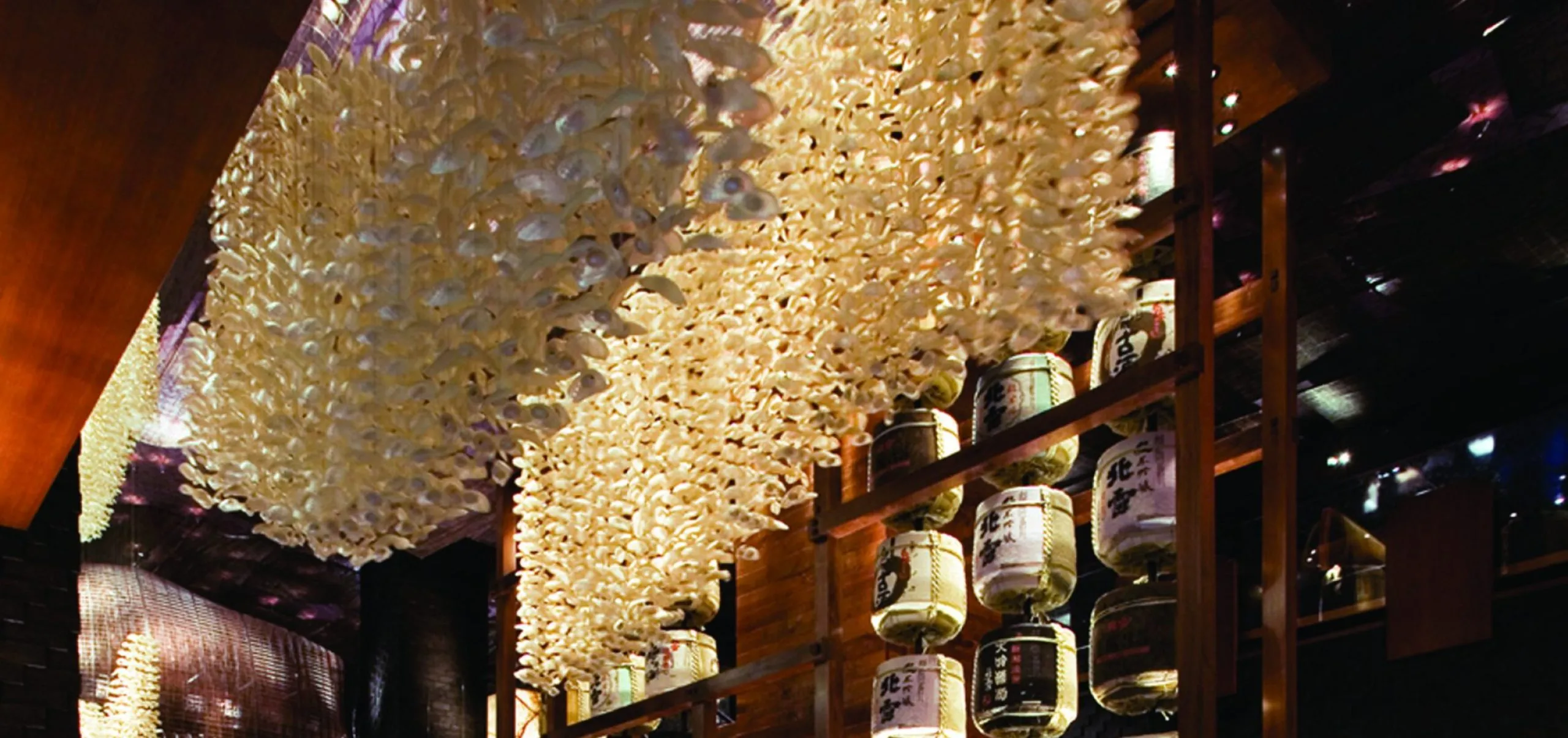 Interior view of the bar at Nobu