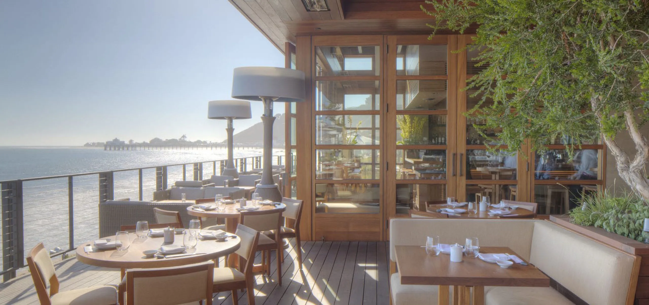 Exterior view of the patio at Nobu