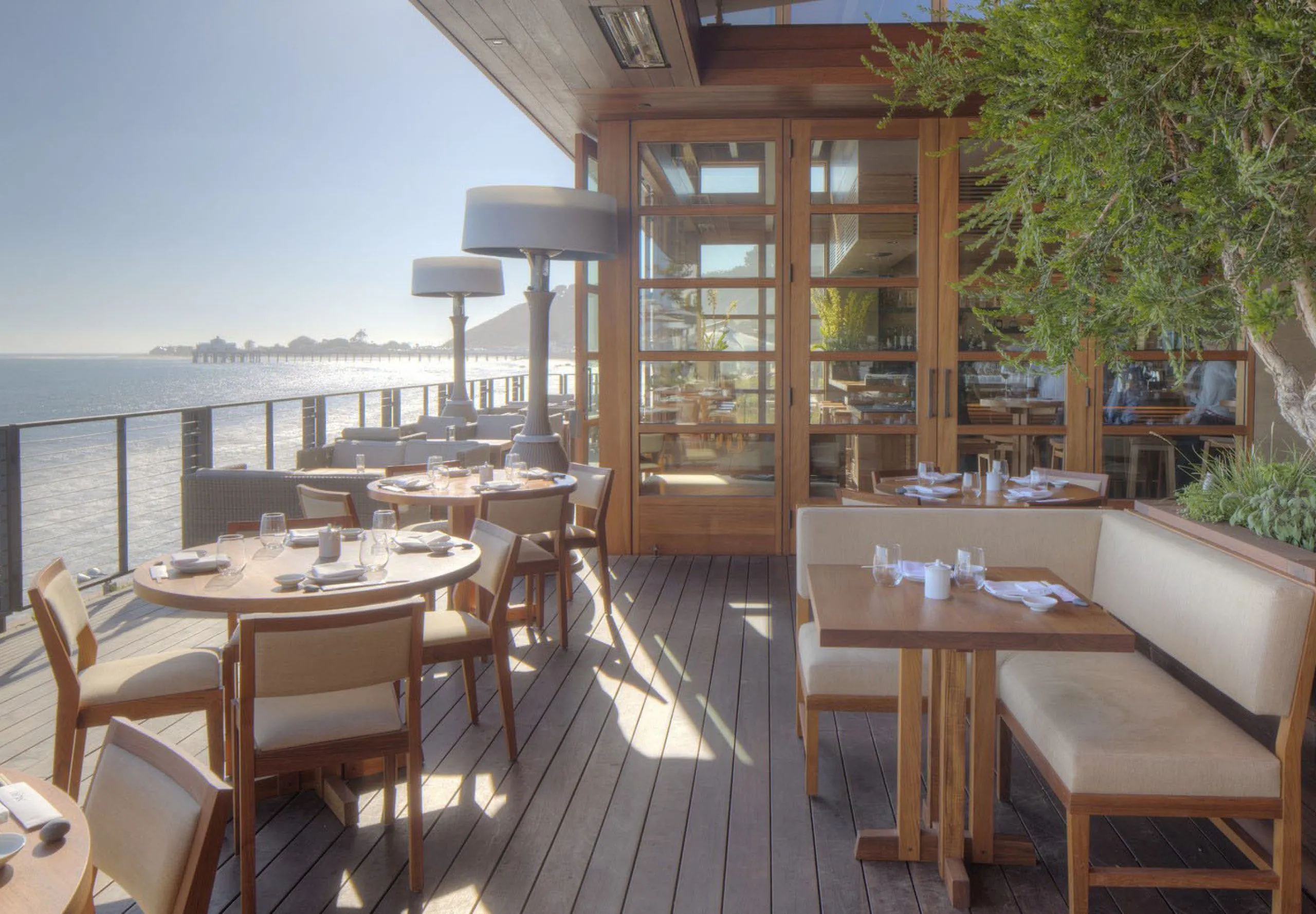 Exterior view of the patio at Nobu