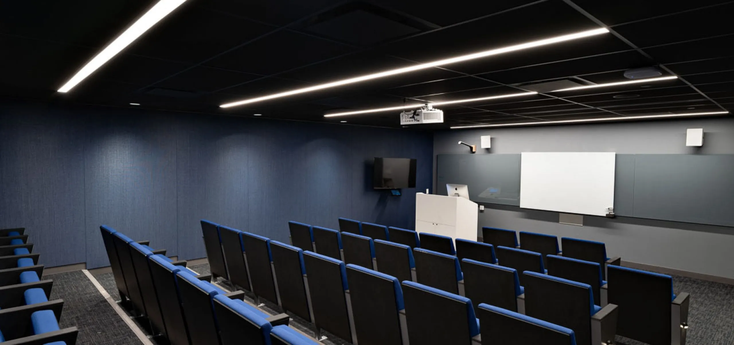 Small auditorium classroom inside One Pace Plaza West