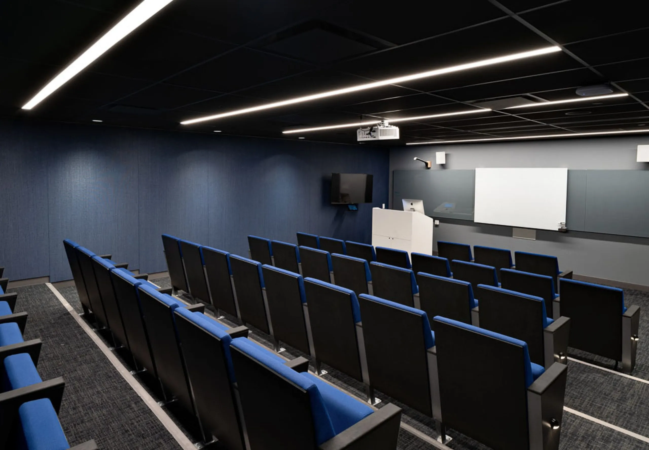 Small auditorium classroom inside One Pace Plaza West