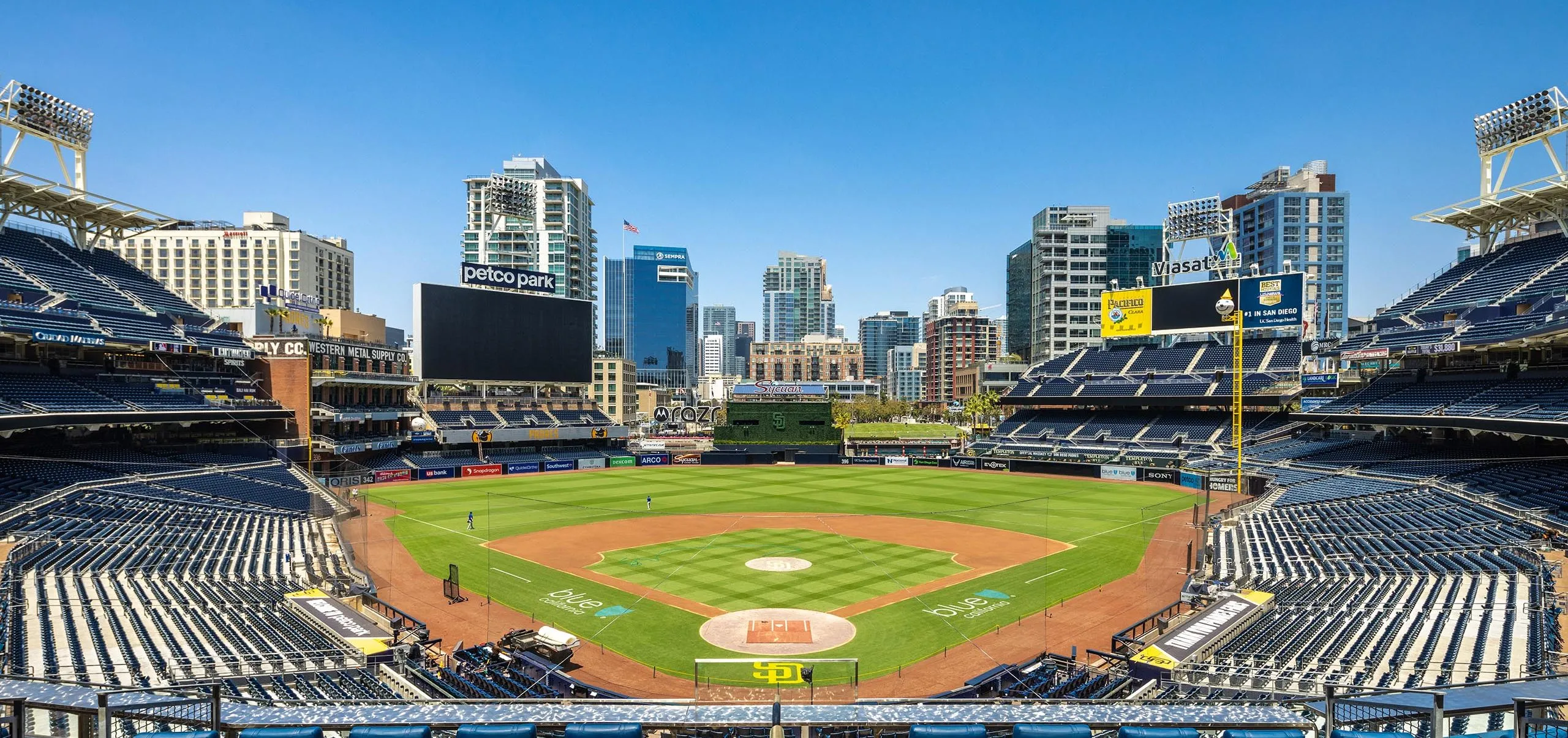 stadium seating view at petco park