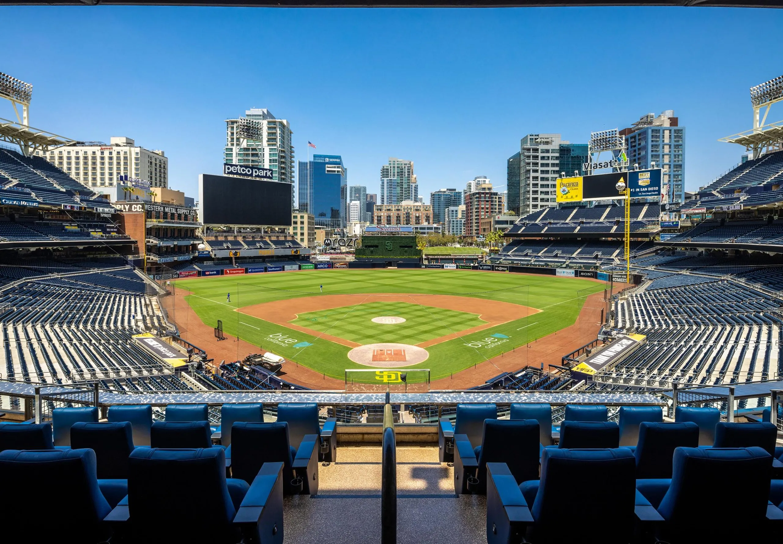 stadium seating view at petco park