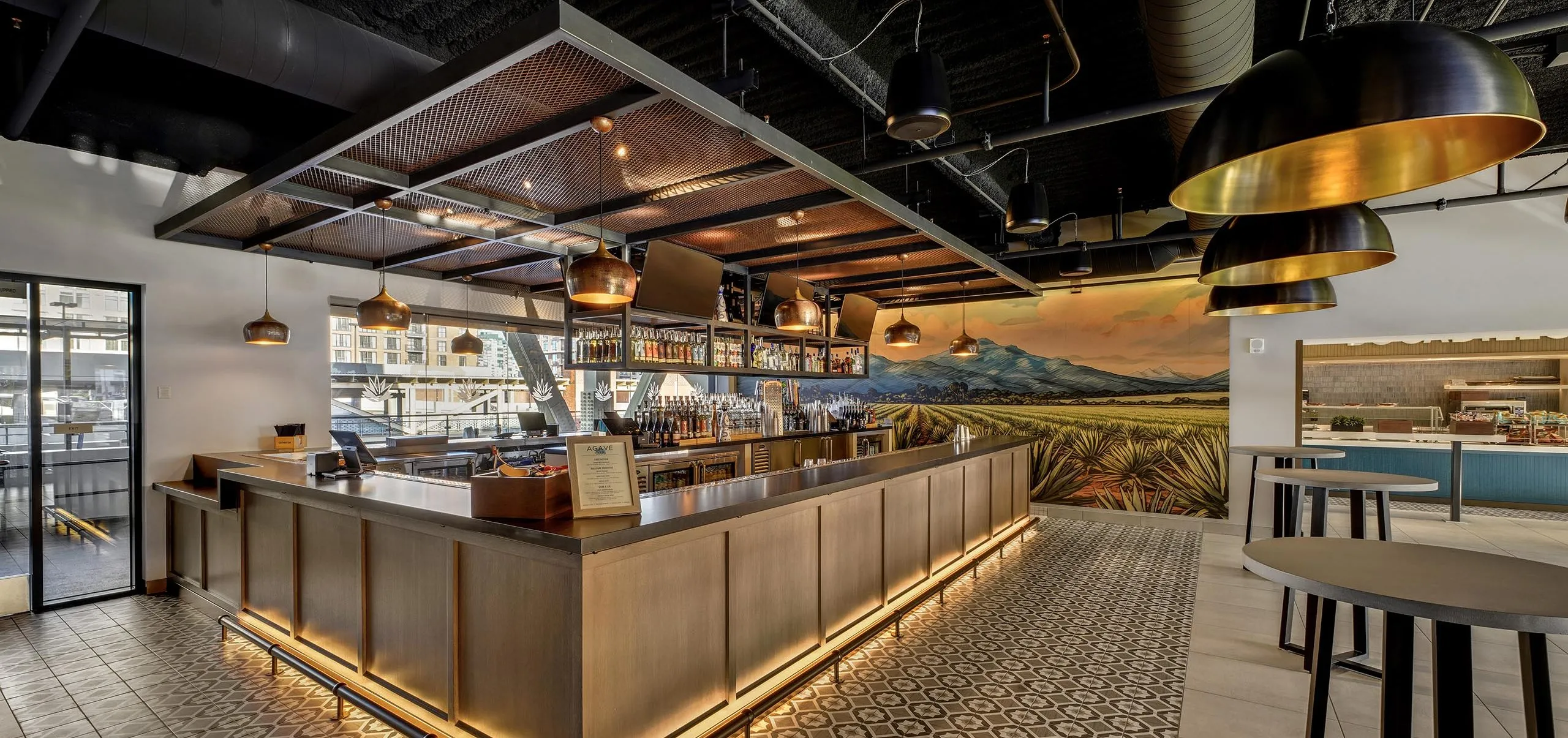 interior view of bar at Petco Park