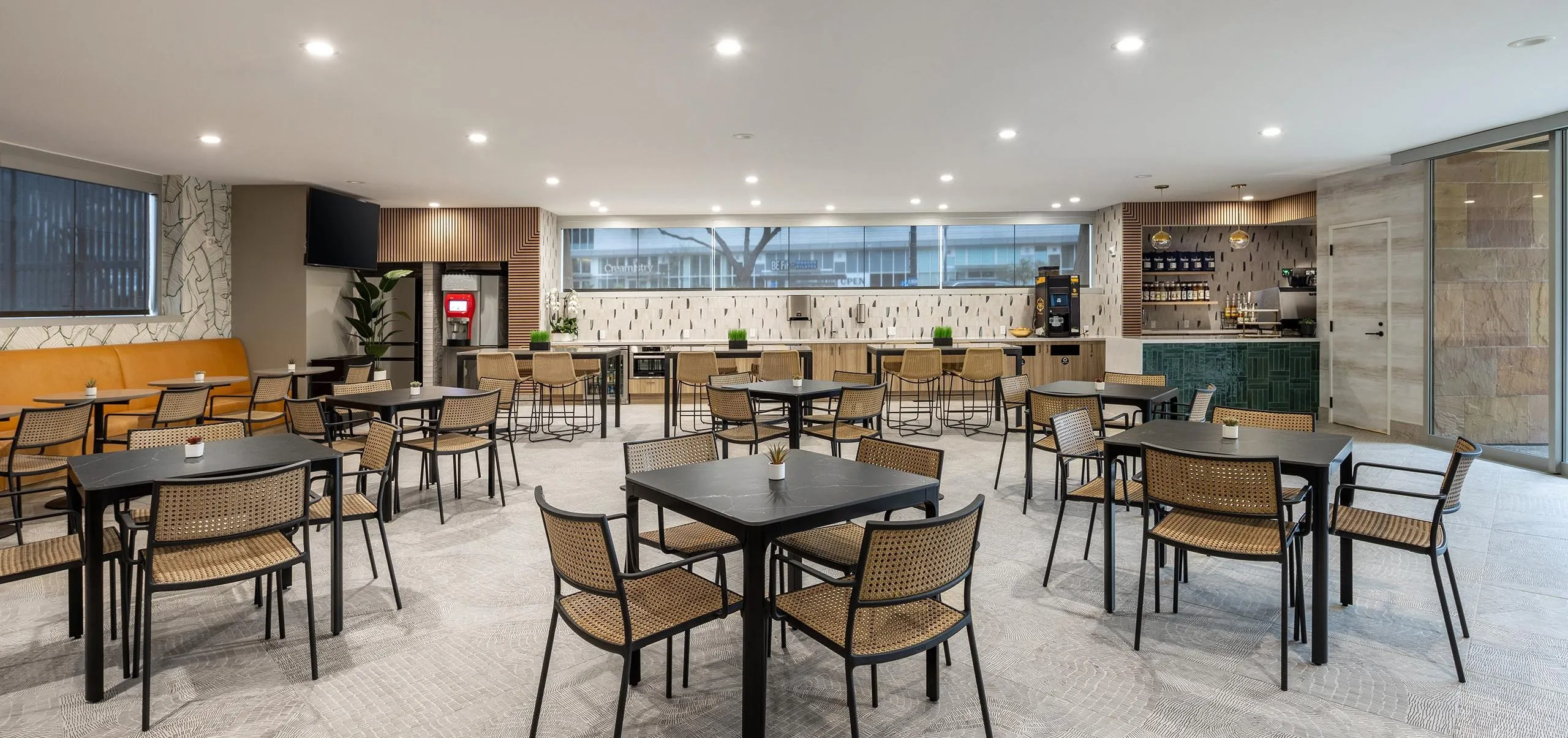 interior view of dining room at Petco Park