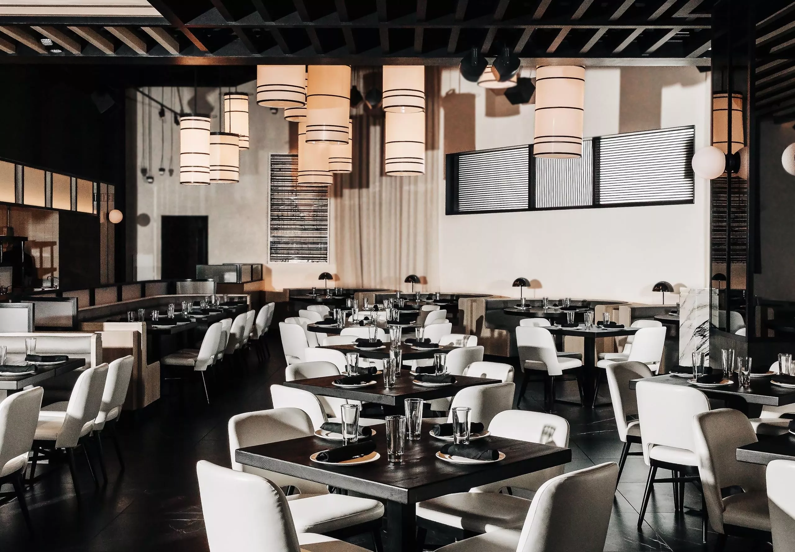 Interior view of the dinning room at RPM Italian