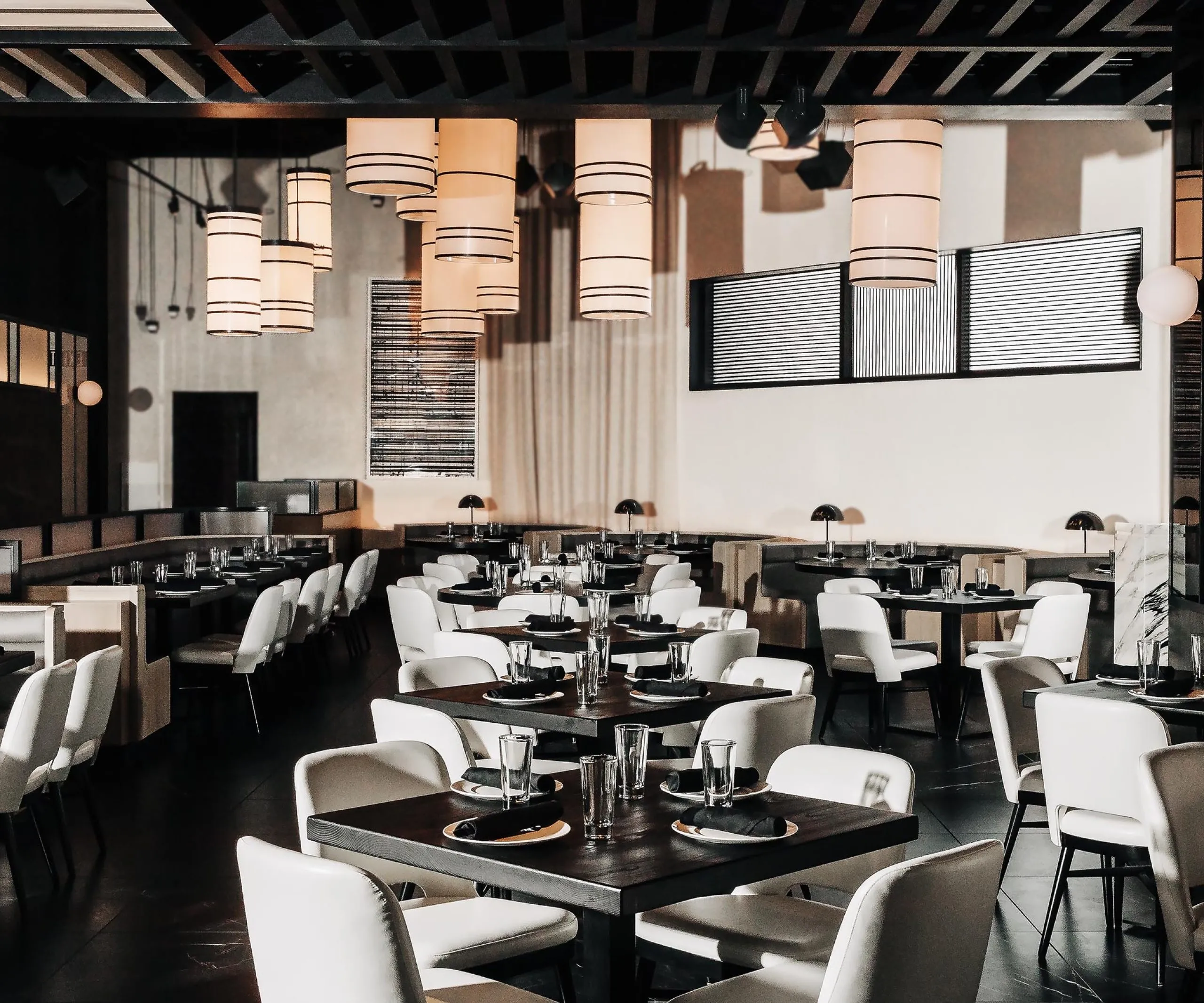 Interior view of the dinning room at RPM Italian