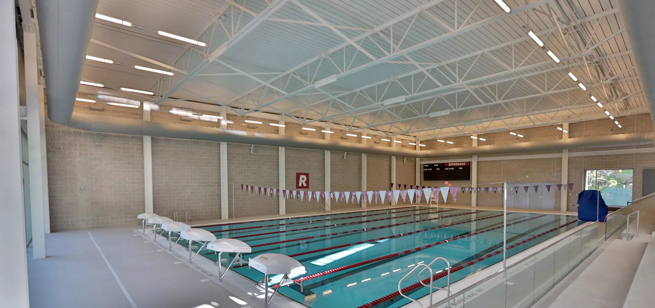 Pool inside Riverdale Country Aquatics Center