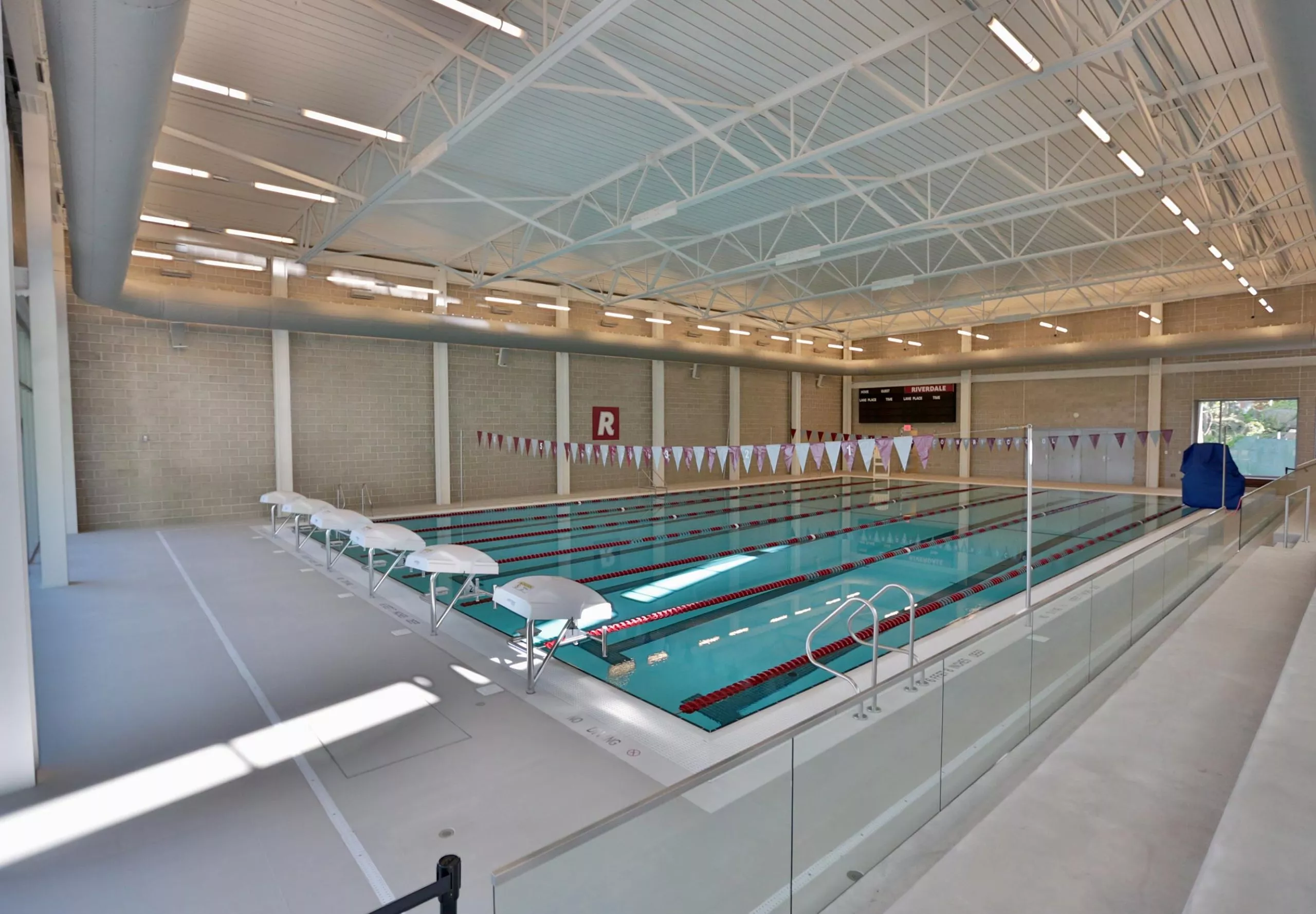 Pool inside Riverdale Country Aquatics Center