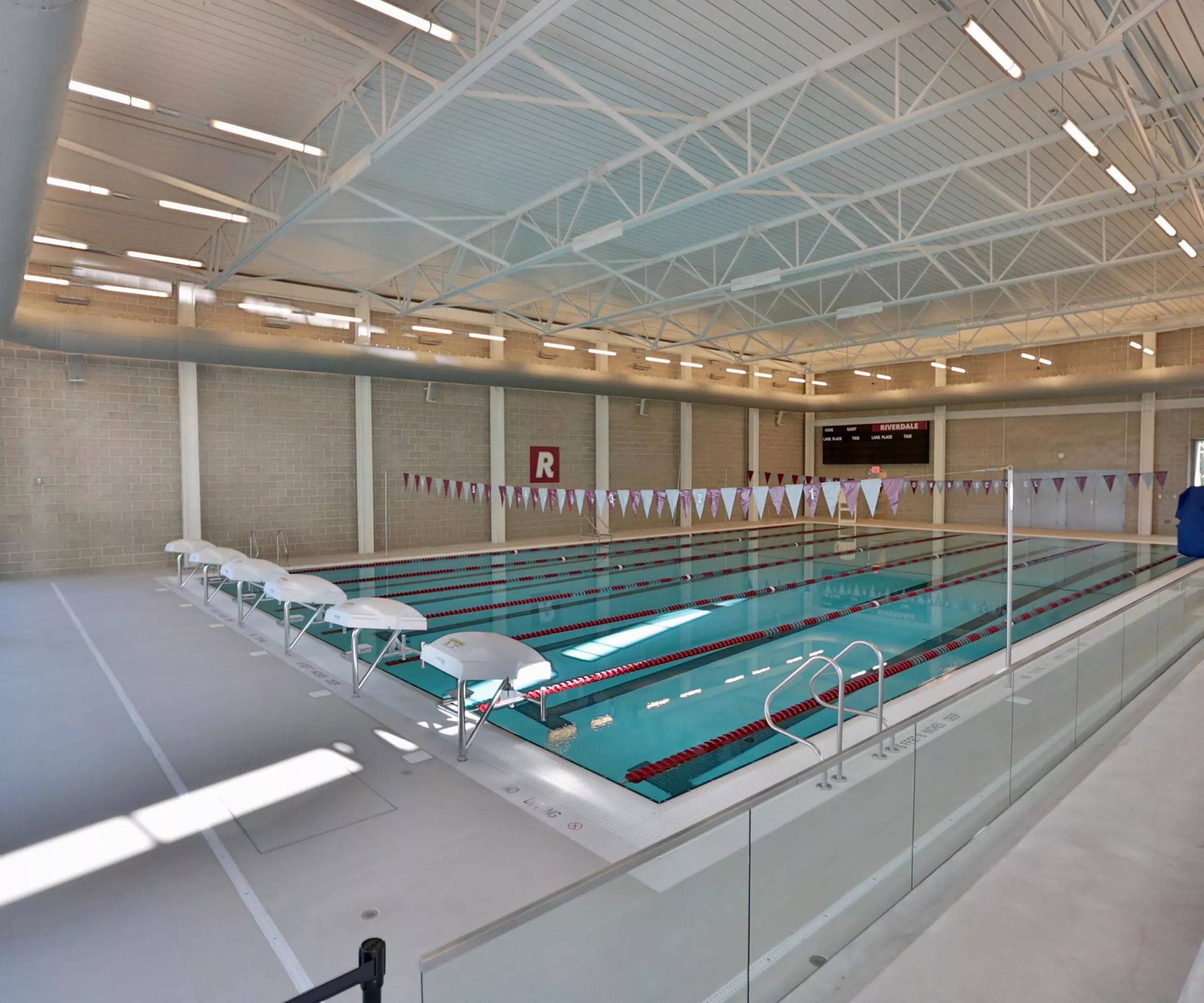 Pool inside Riverdale Country Aquatics Center