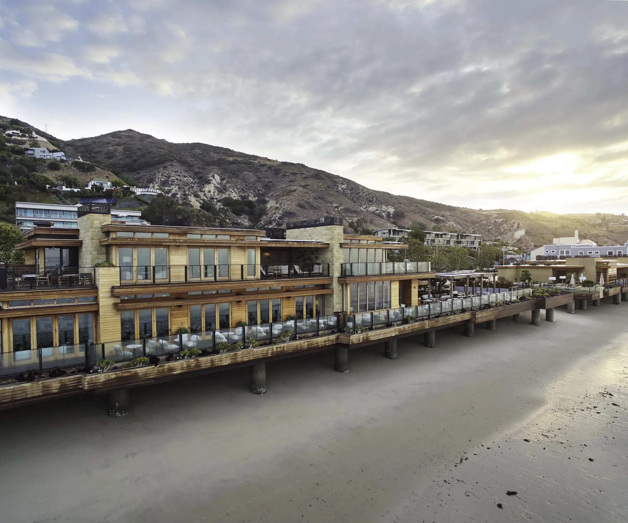 Exterior view of the Soho Little Beach House beachfront building