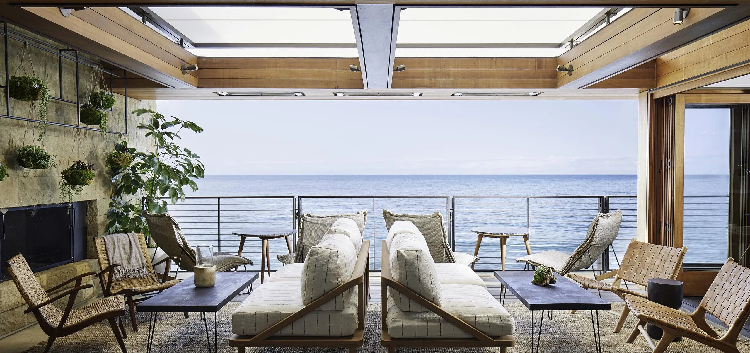 Interior view of lobby seating group at the Soho Little Beach House