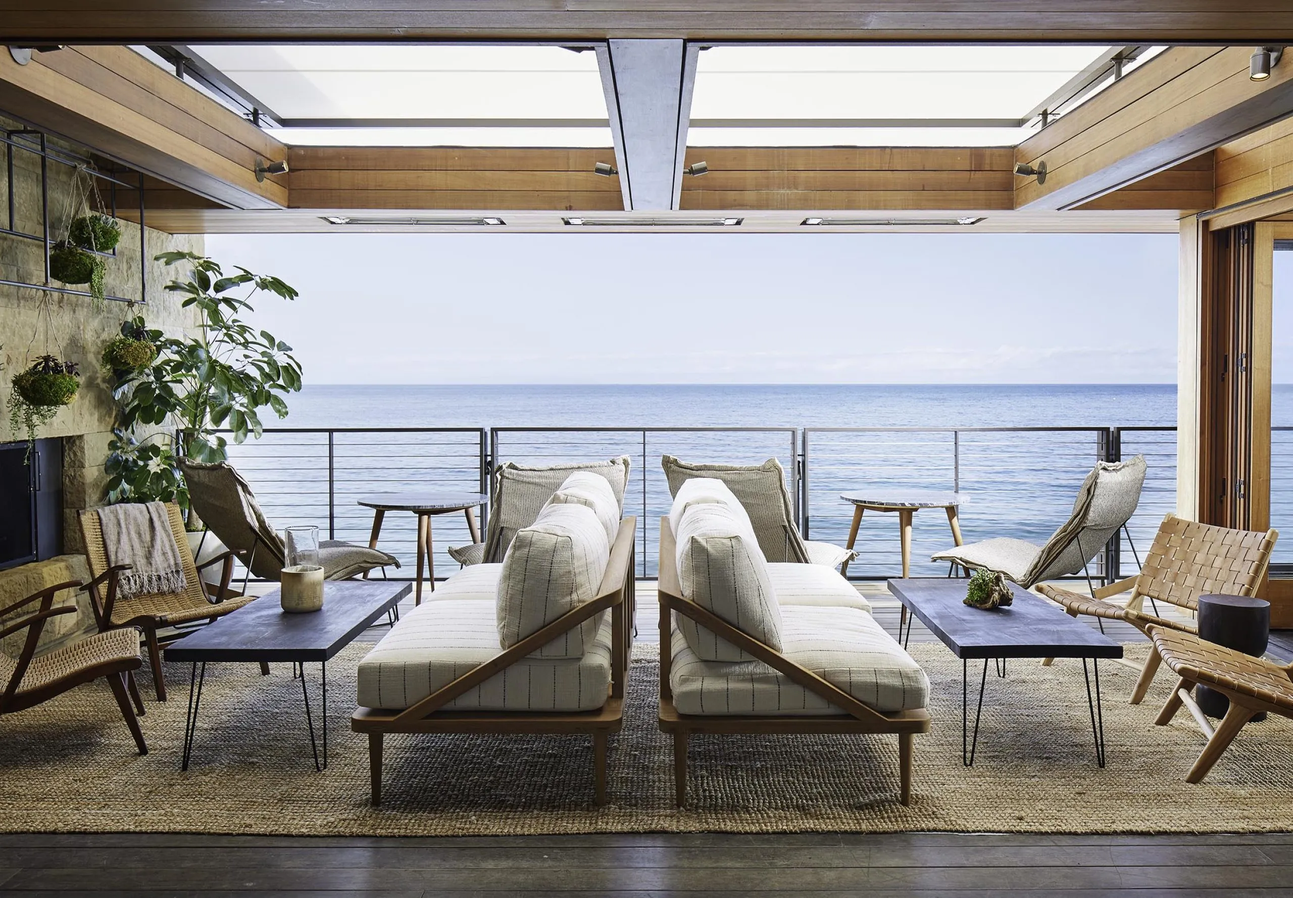 Interior view of lobby seating group at the Soho Little Beach House