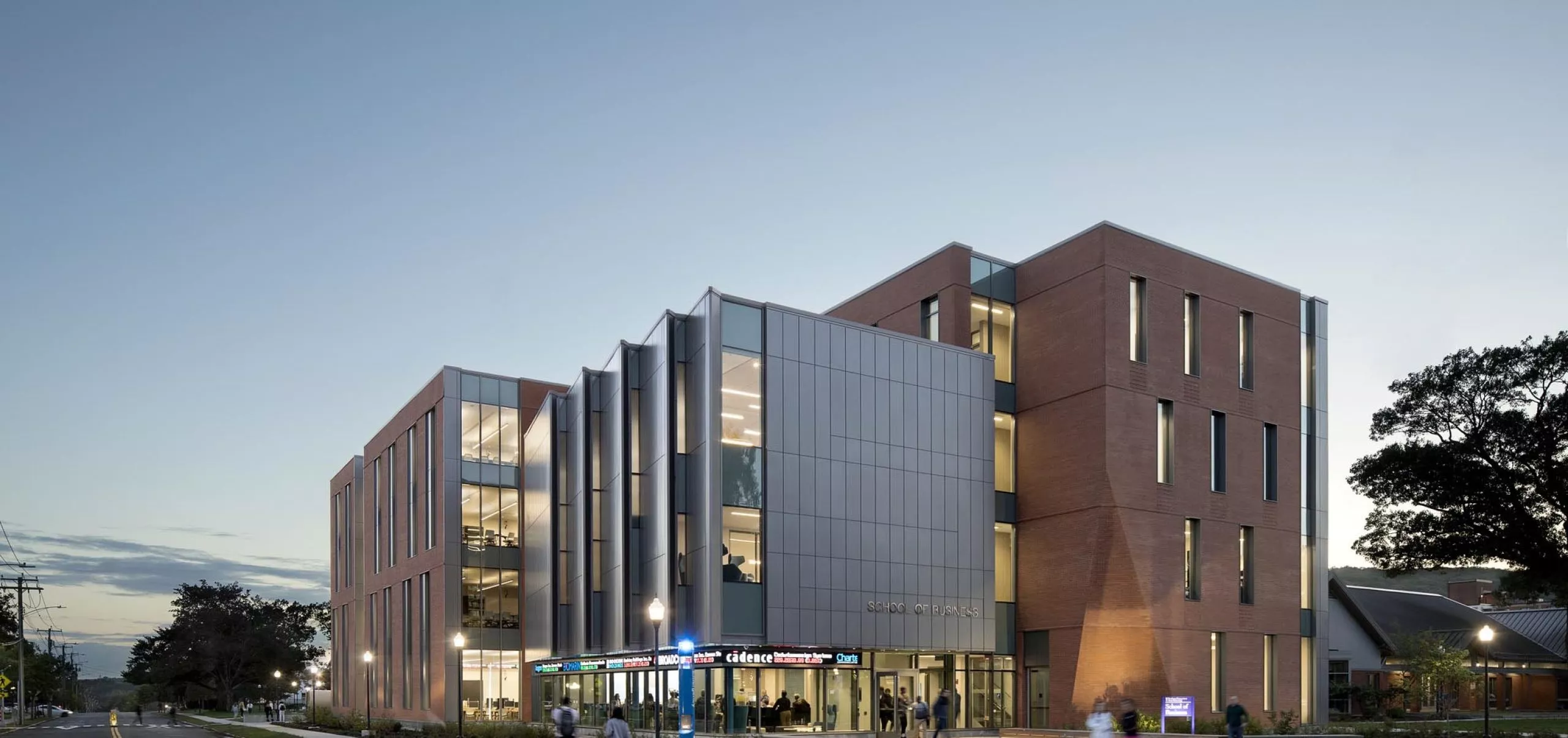 Street view of Southern Connecticut State University School of Business