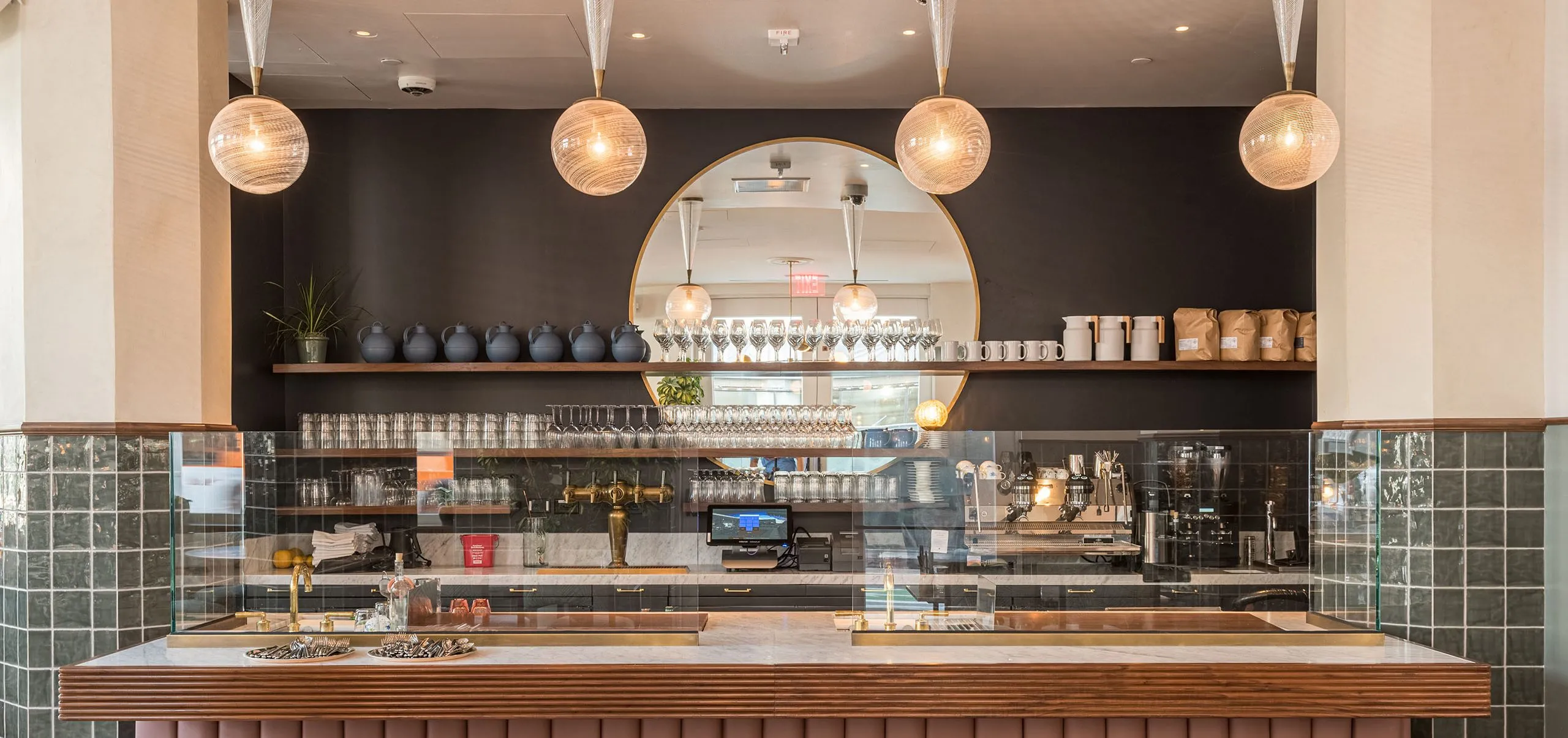 Interior view of the kitchen at The Hoxton