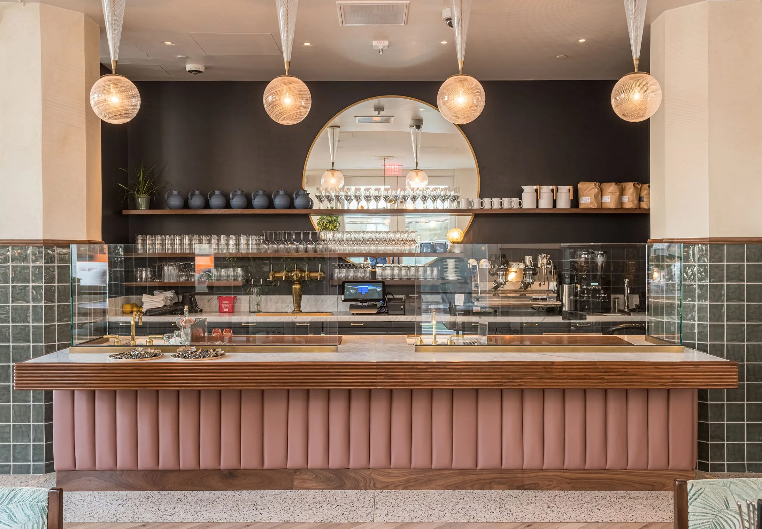 Interior view of the kitchen at The Hoxton