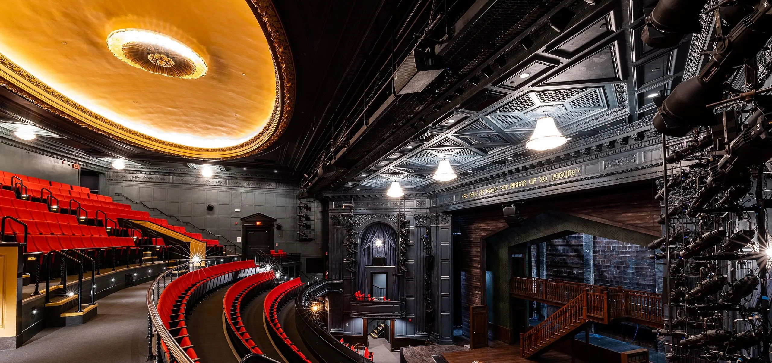 Auditorium and stage at the Huntington Theatre