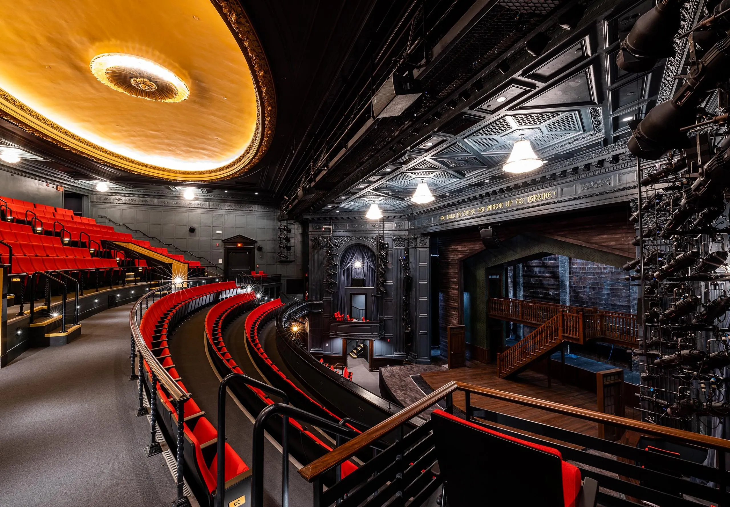 Auditorium and stage at the Huntington Theatre