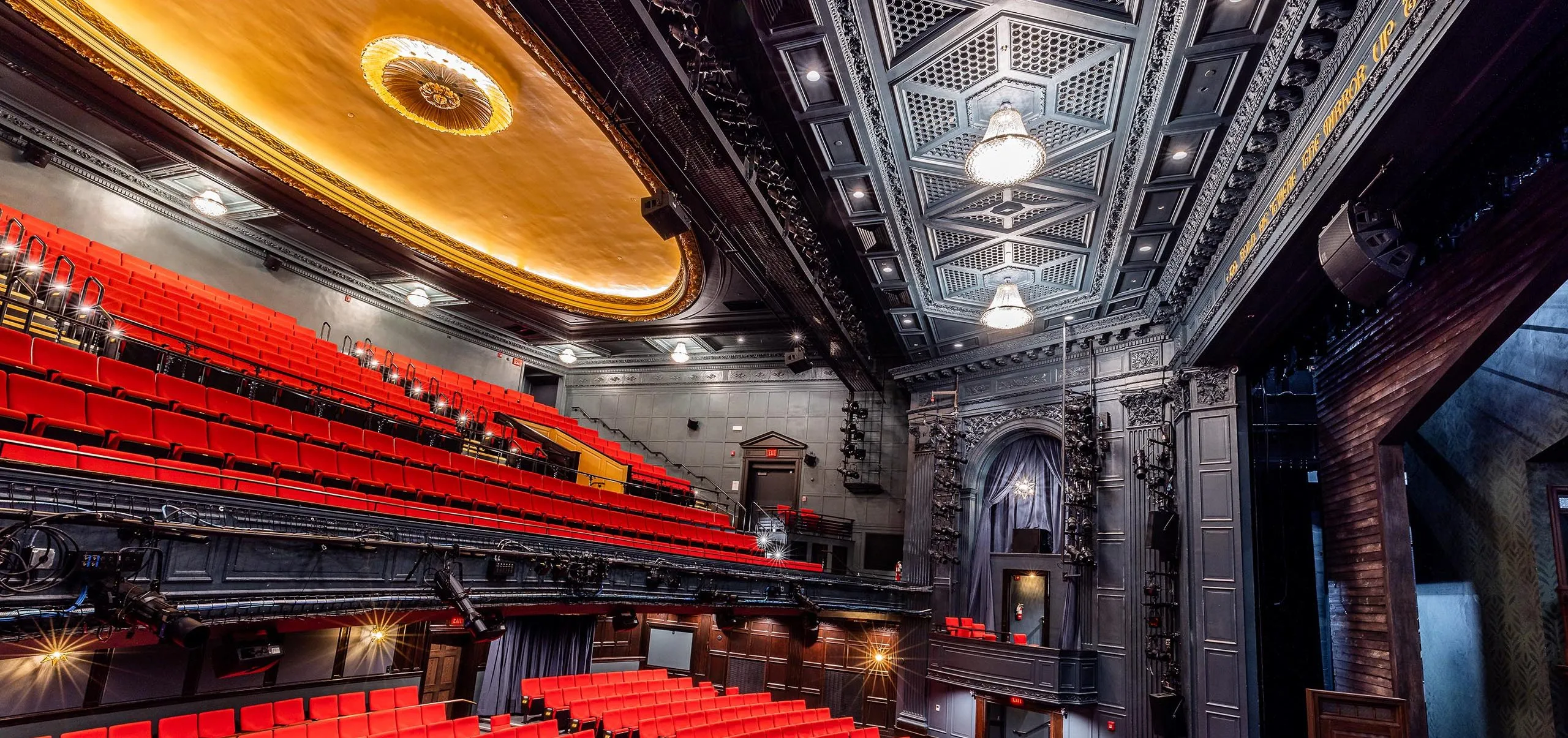 Auditorium and stage at the Huntington Theatre