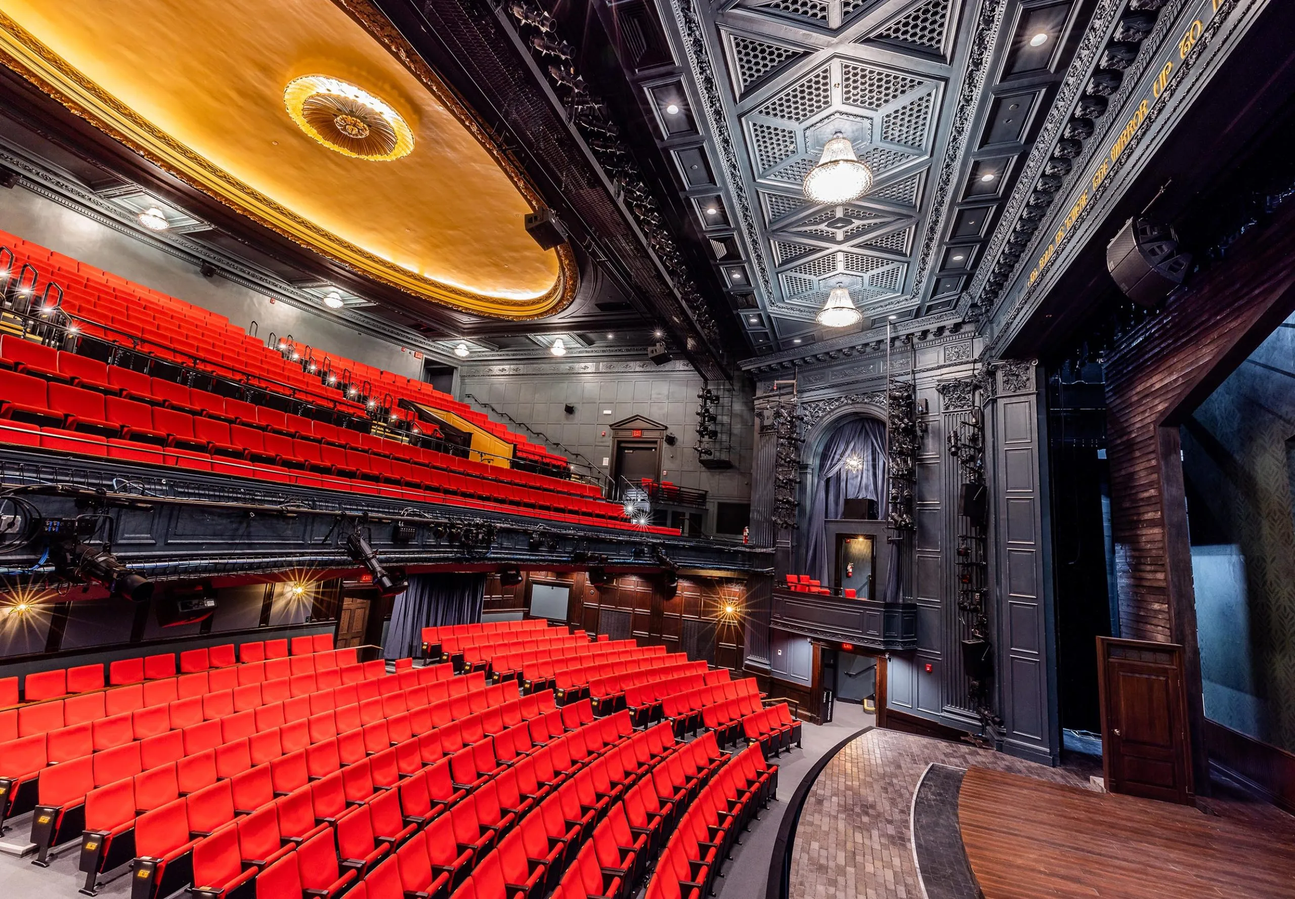 Auditorium and stage at the Huntington Theatre