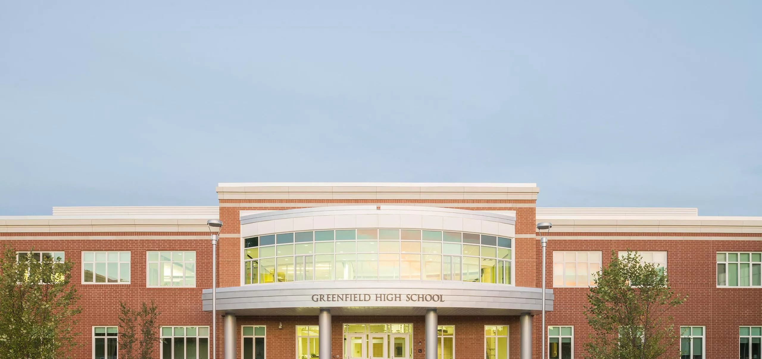 Exterior of Greenfield High School