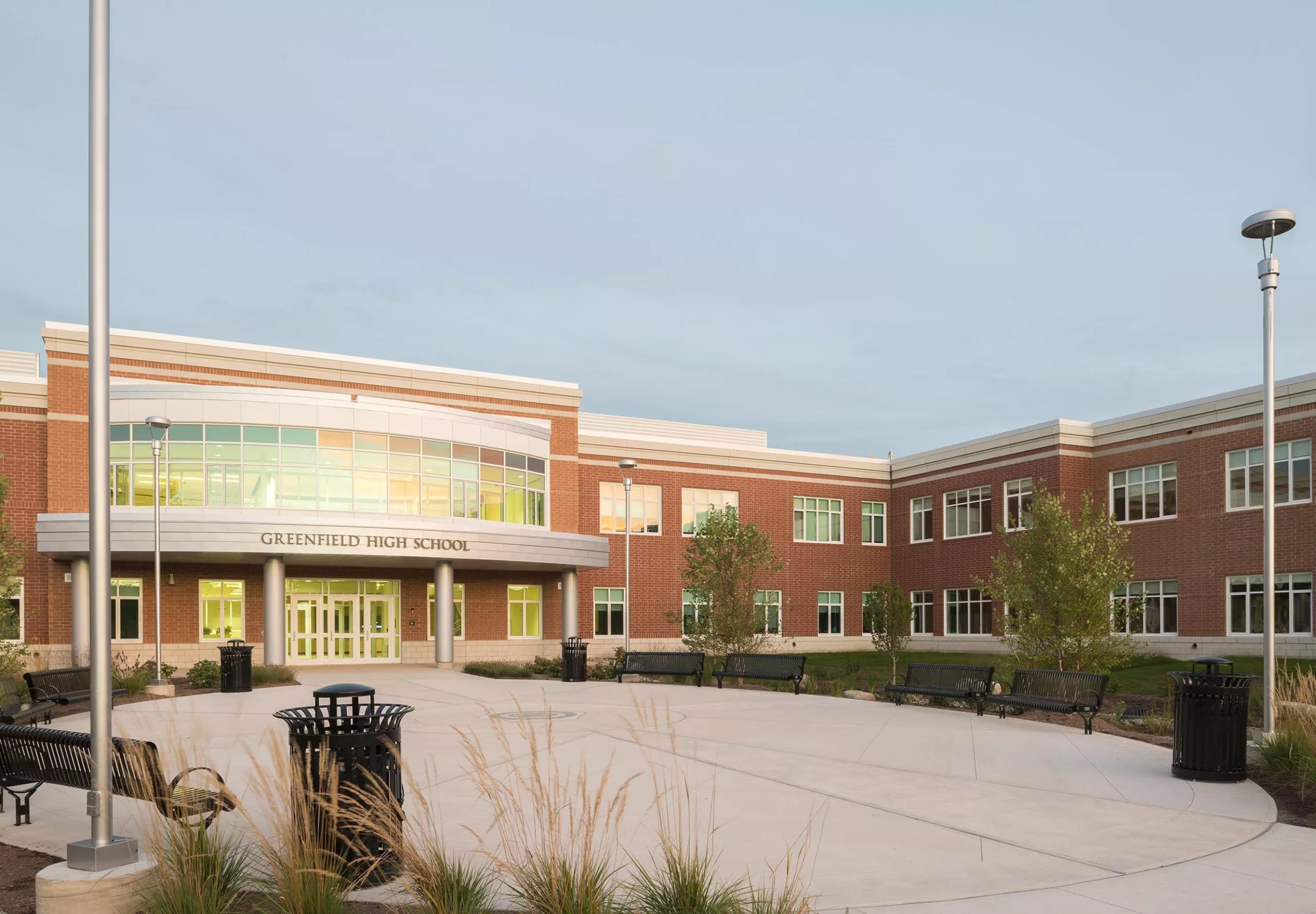 Exterior of Greenfield High School