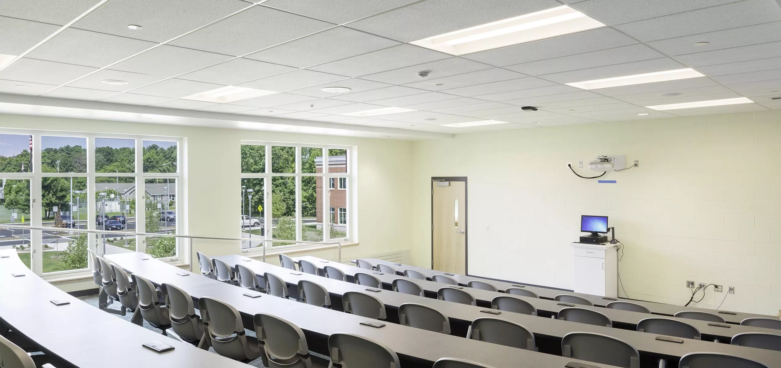 interior view of Greenfield High School class room