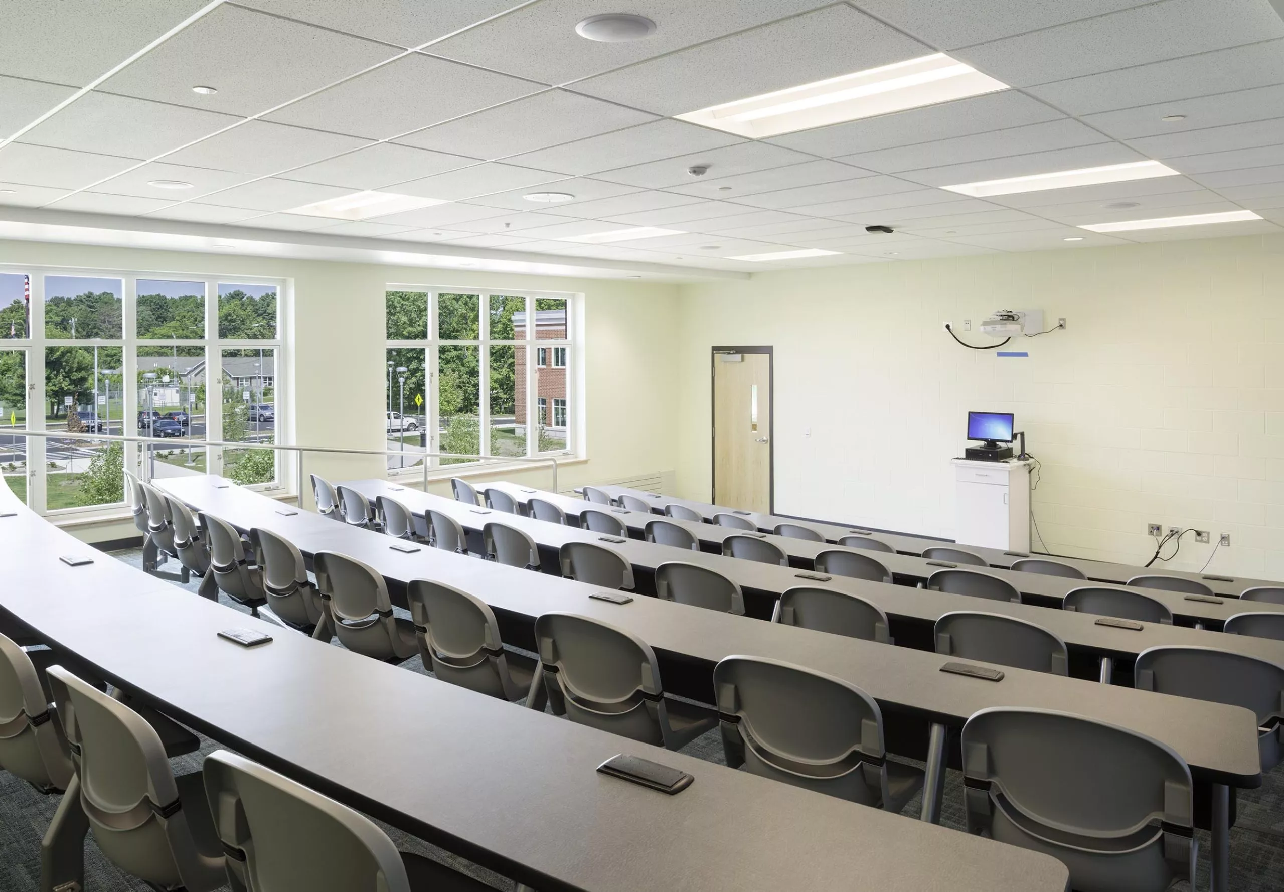 interior view of Greenfield High School class room