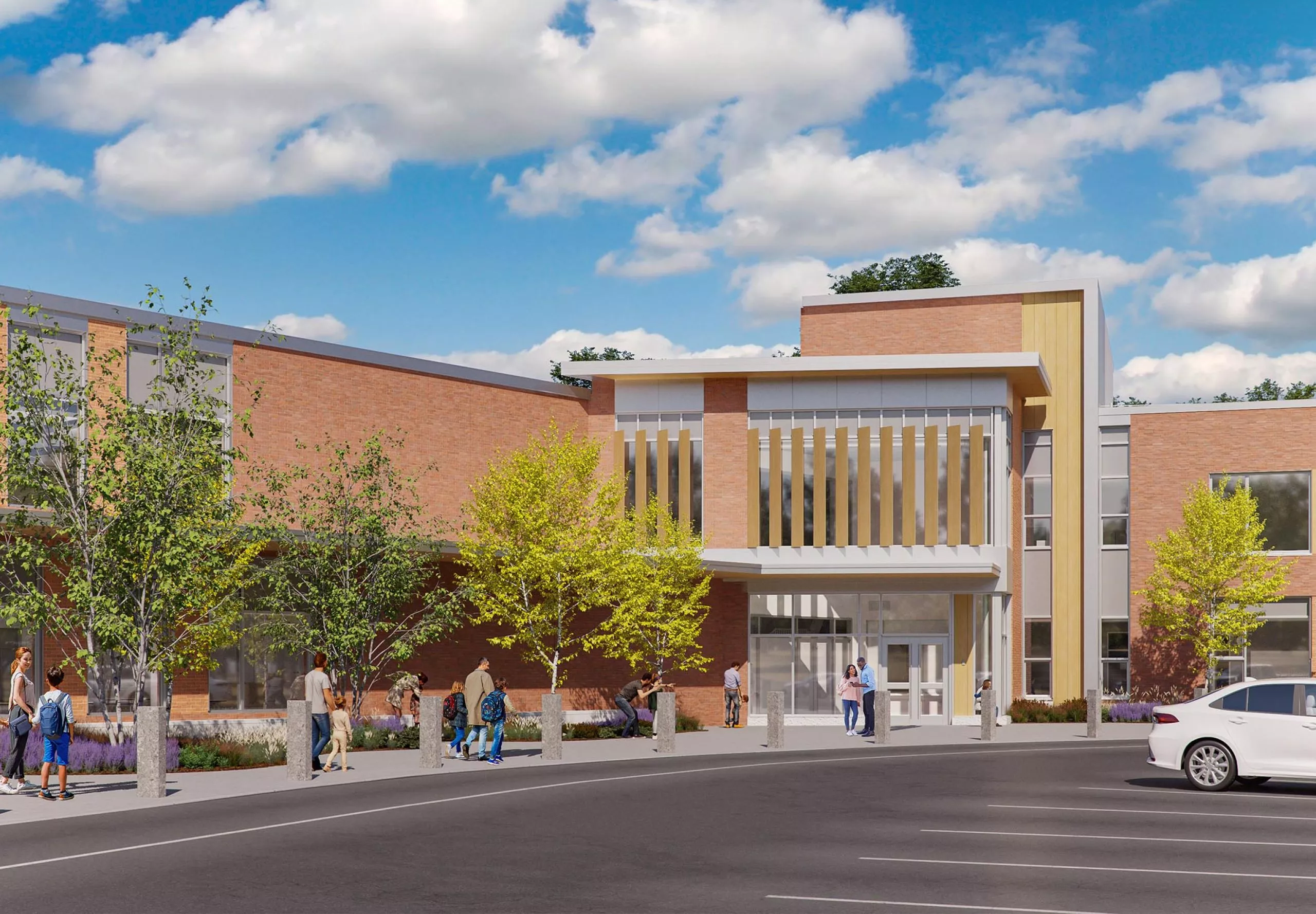 Street view of John D. Hardy Elementary School