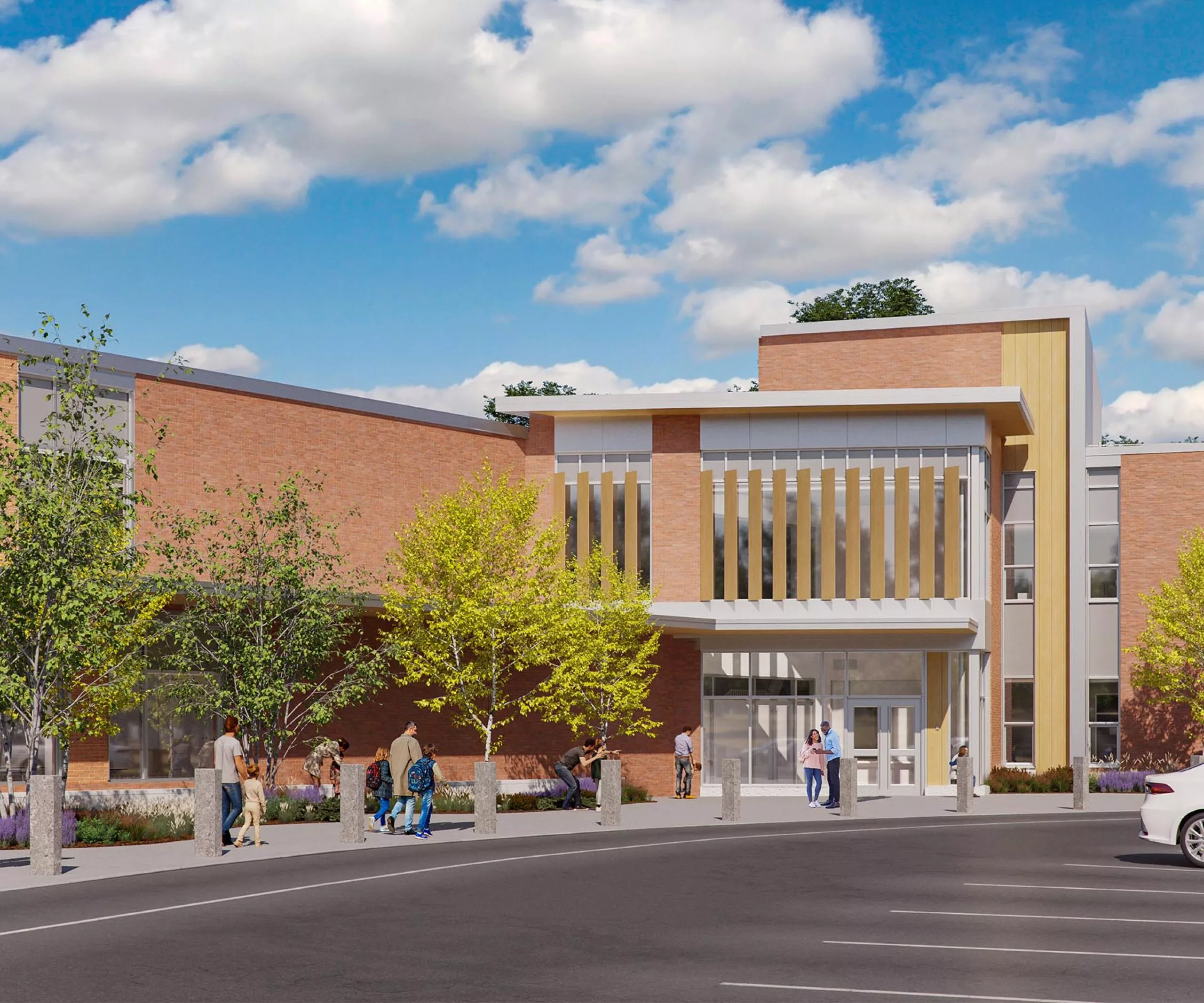 Street view of John D. Hardy Elementary School