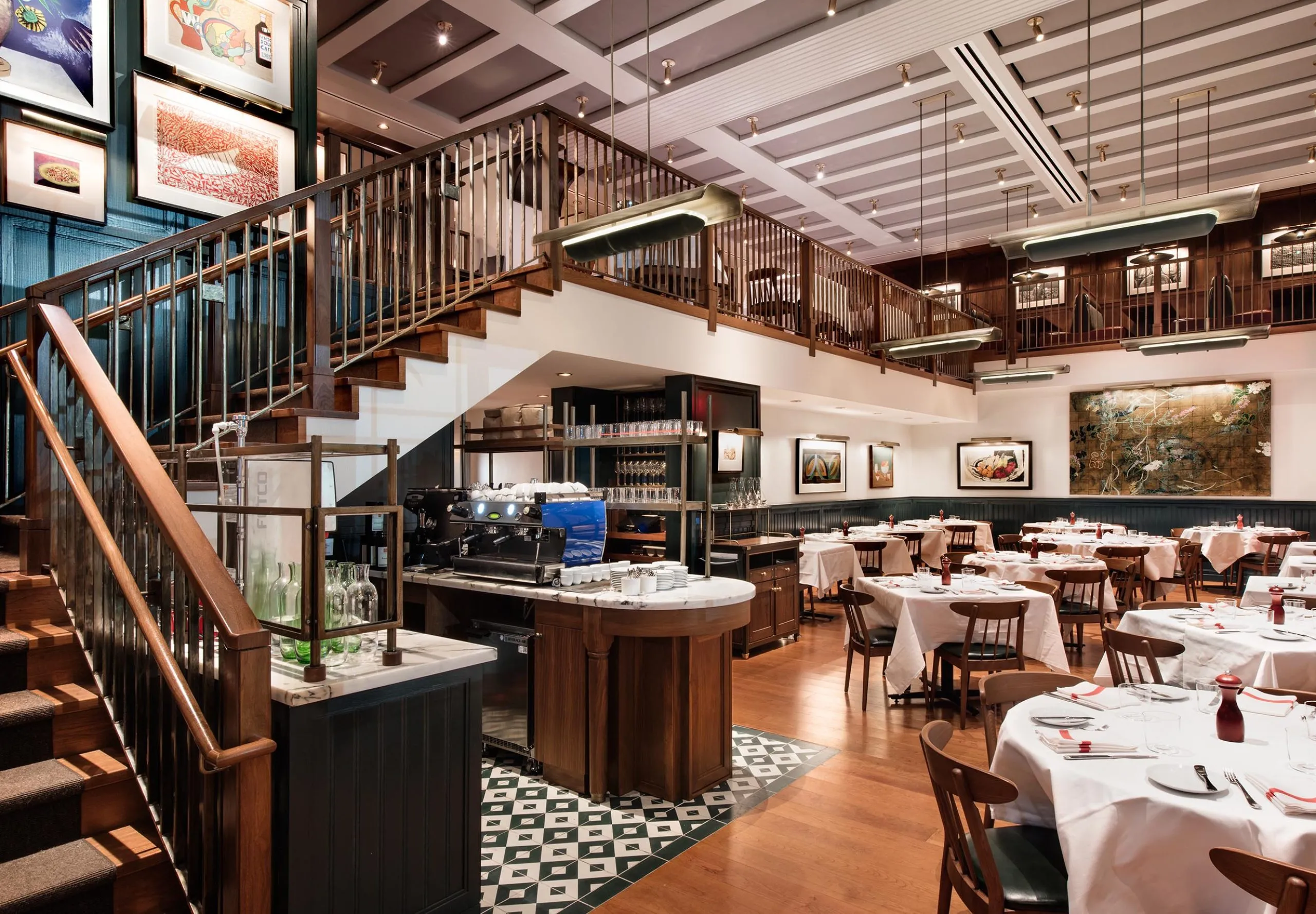 The dining room at the Union Square Cafe