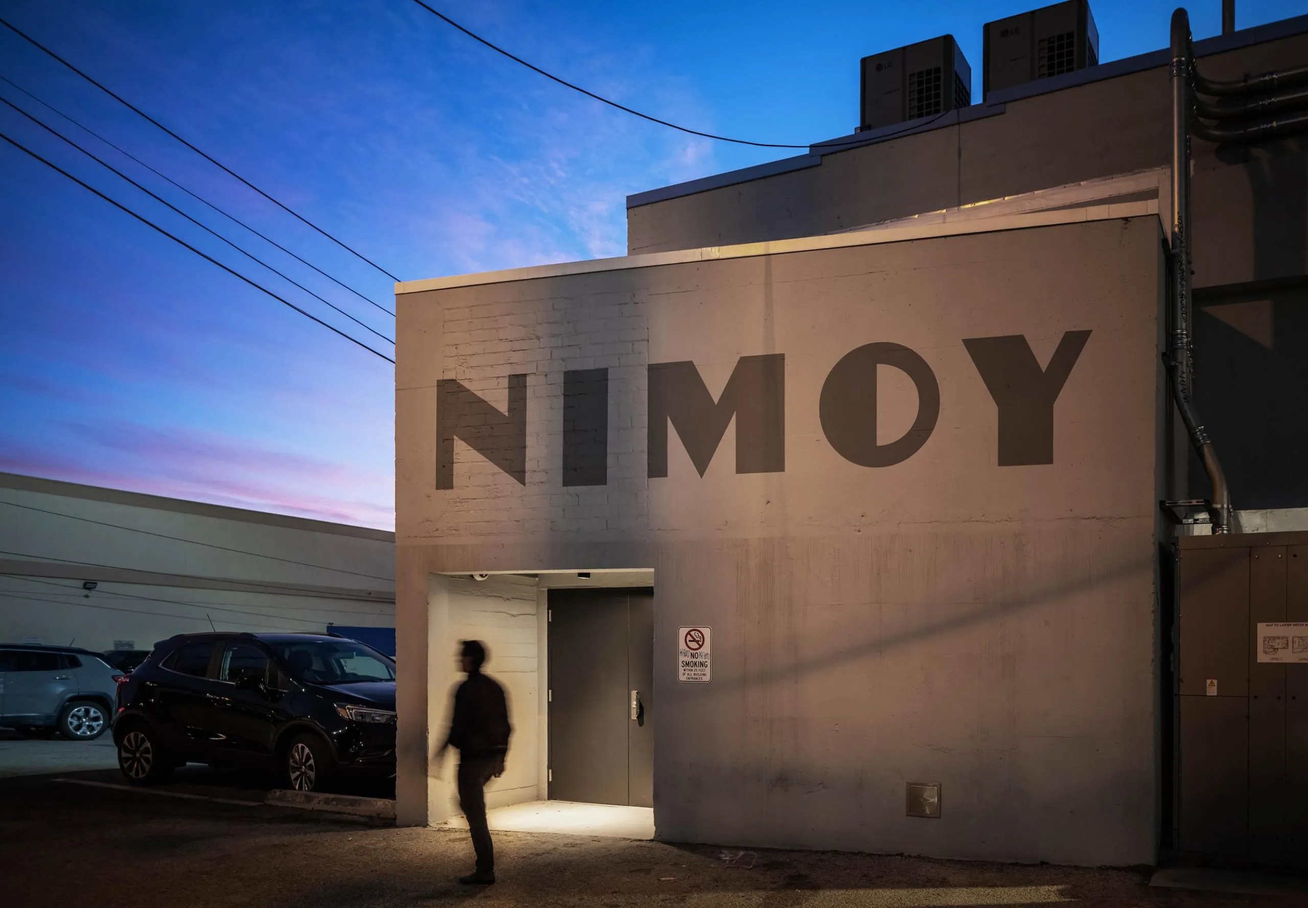 exterior view of the Nimoy theater wall