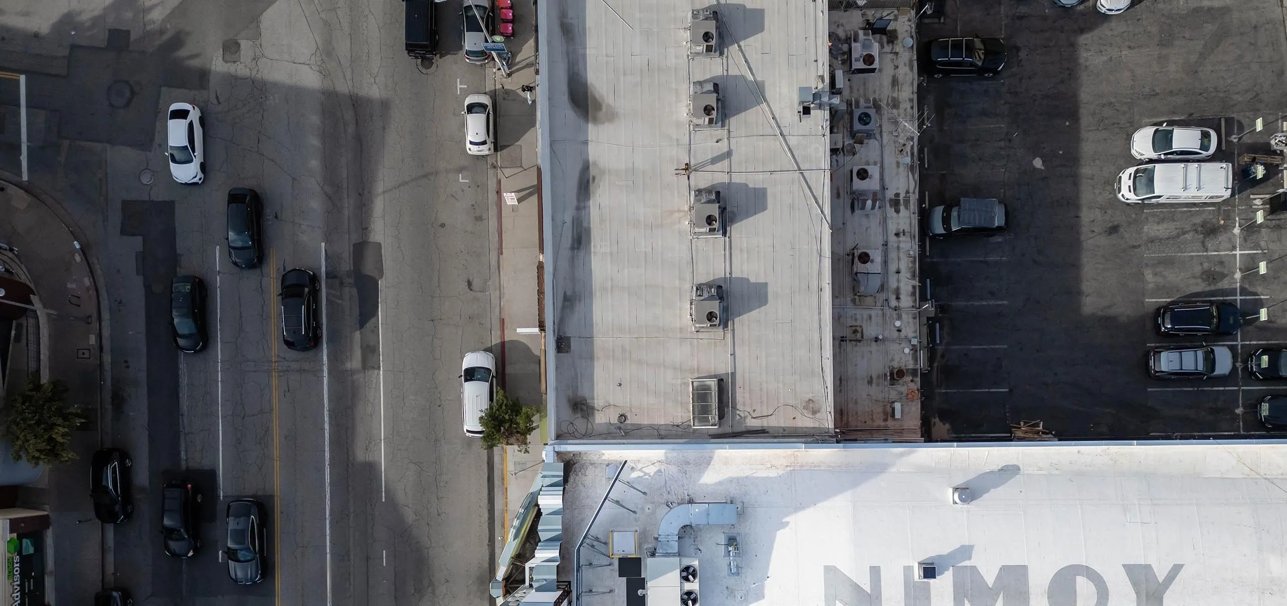 aerial view of the Nimoy theater roof