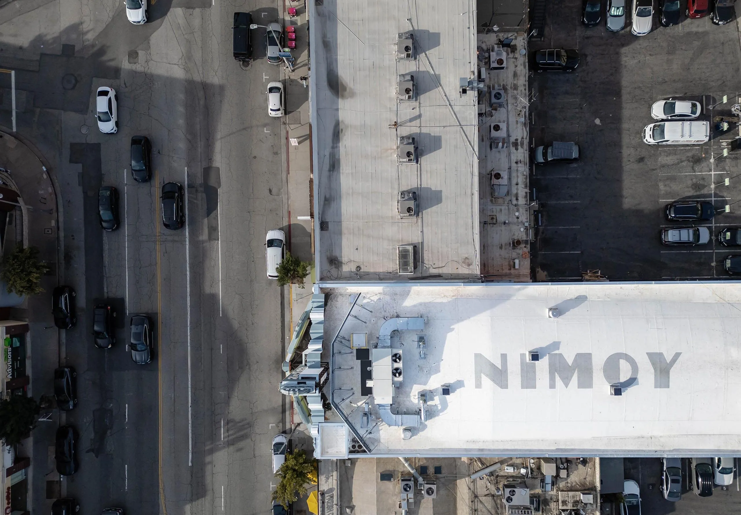 aerial view of the Nimoy theater roof