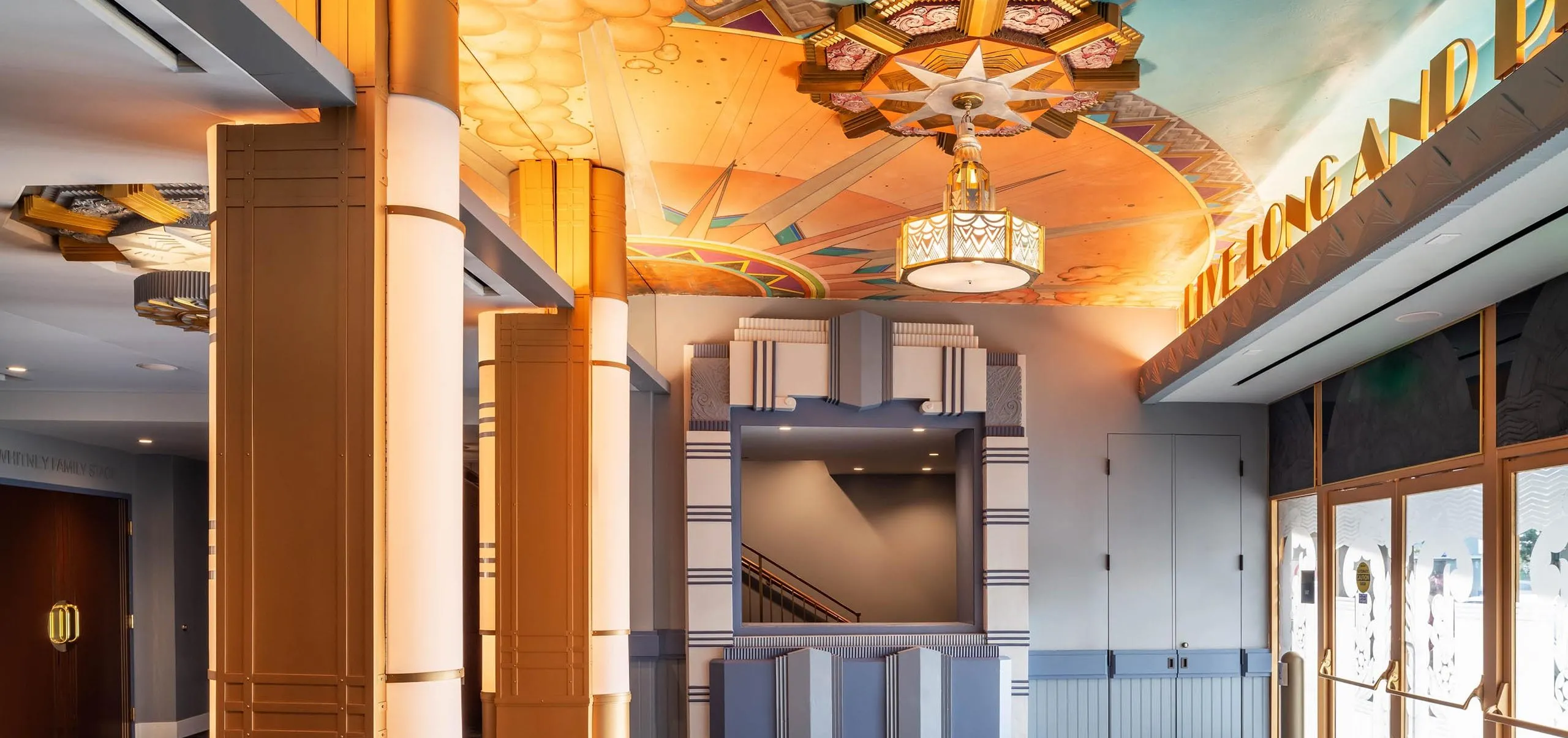 interior view of the UCLA Nimoy theater lobby