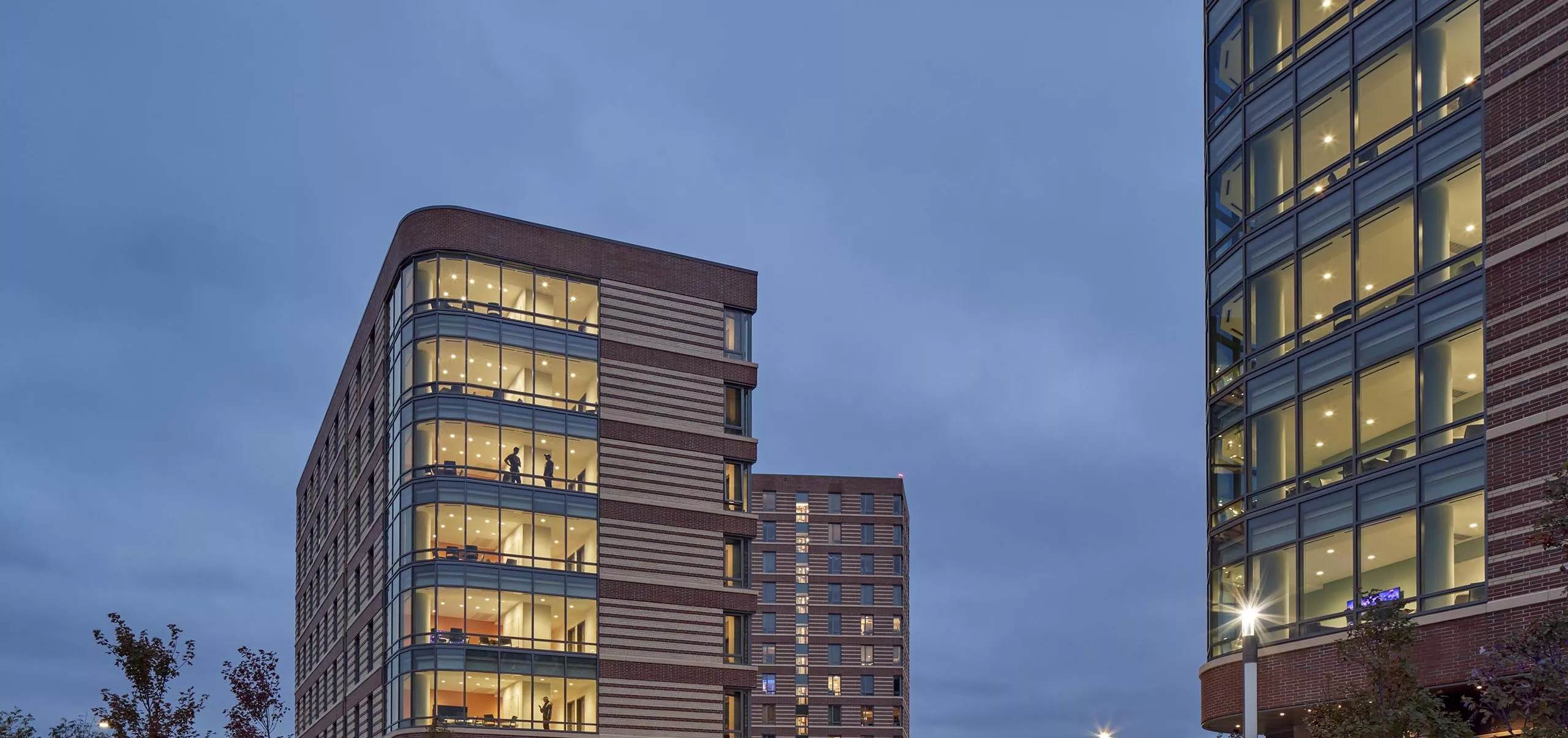 Exterior of UMass Residence Hall