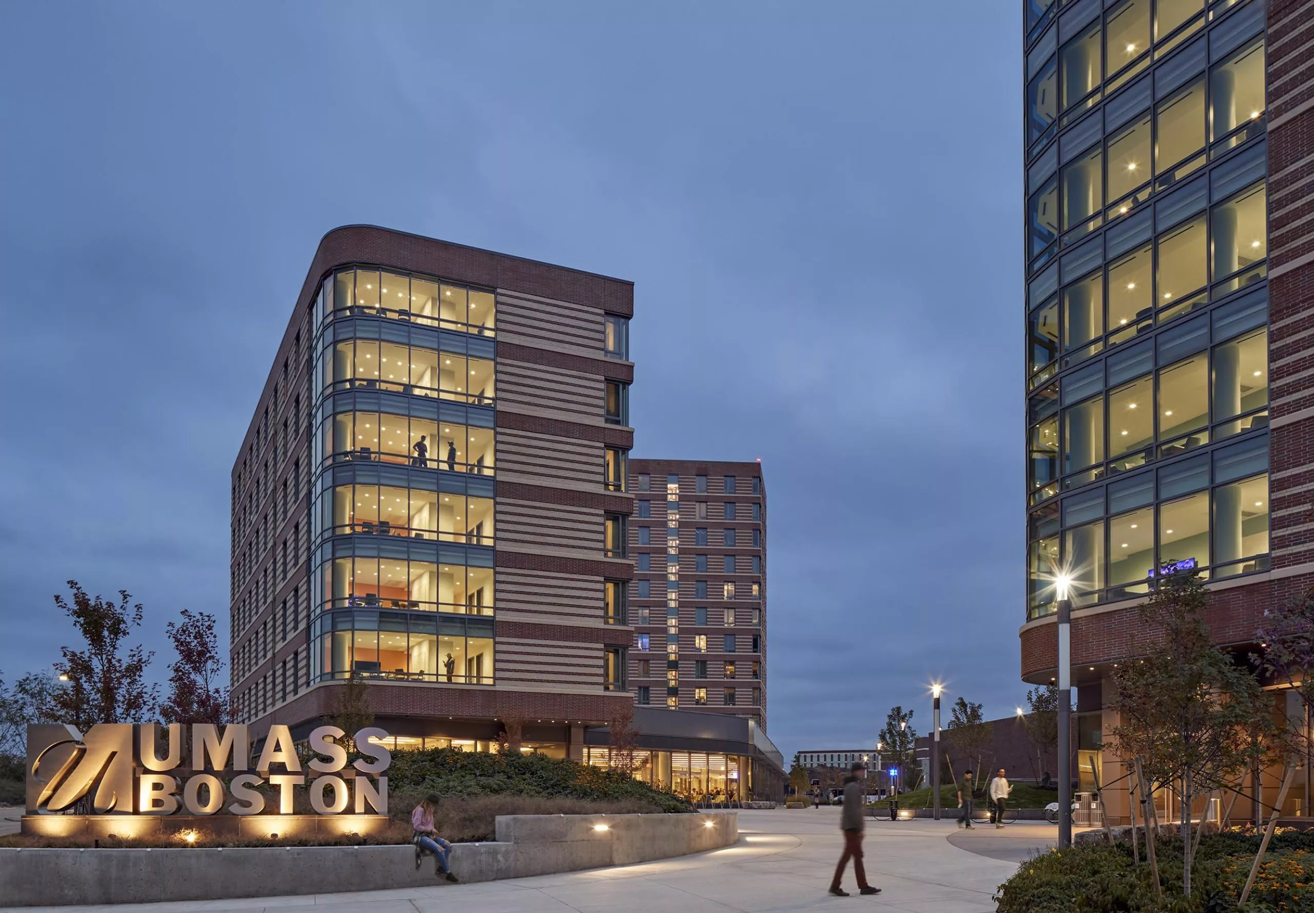 Exterior of UMass Residence Hall