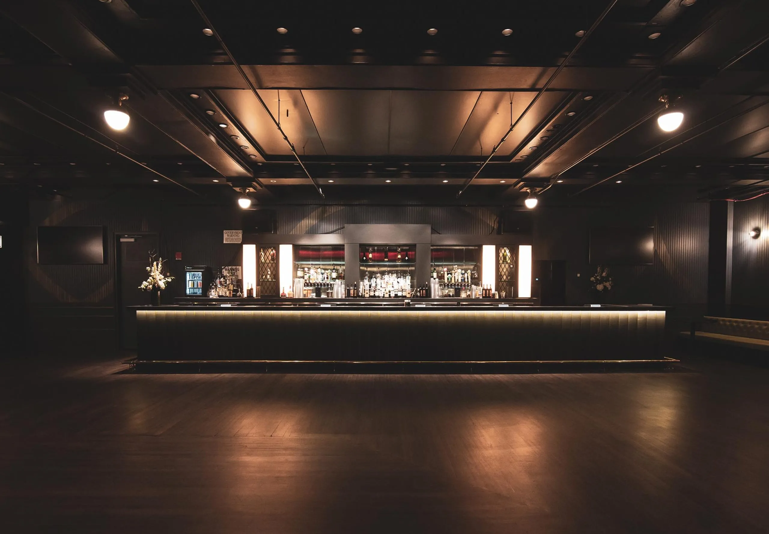 Large bar and standing area at Webster Hall