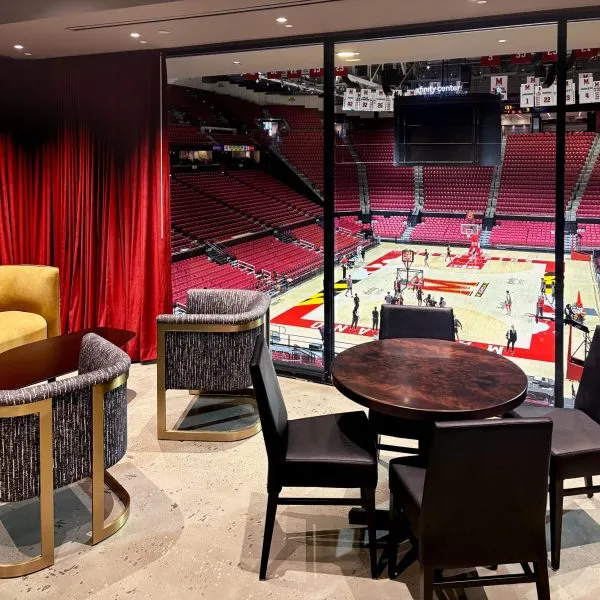 University of Maryland – Maryland Club at XFINITY Center box overlooking basketball court